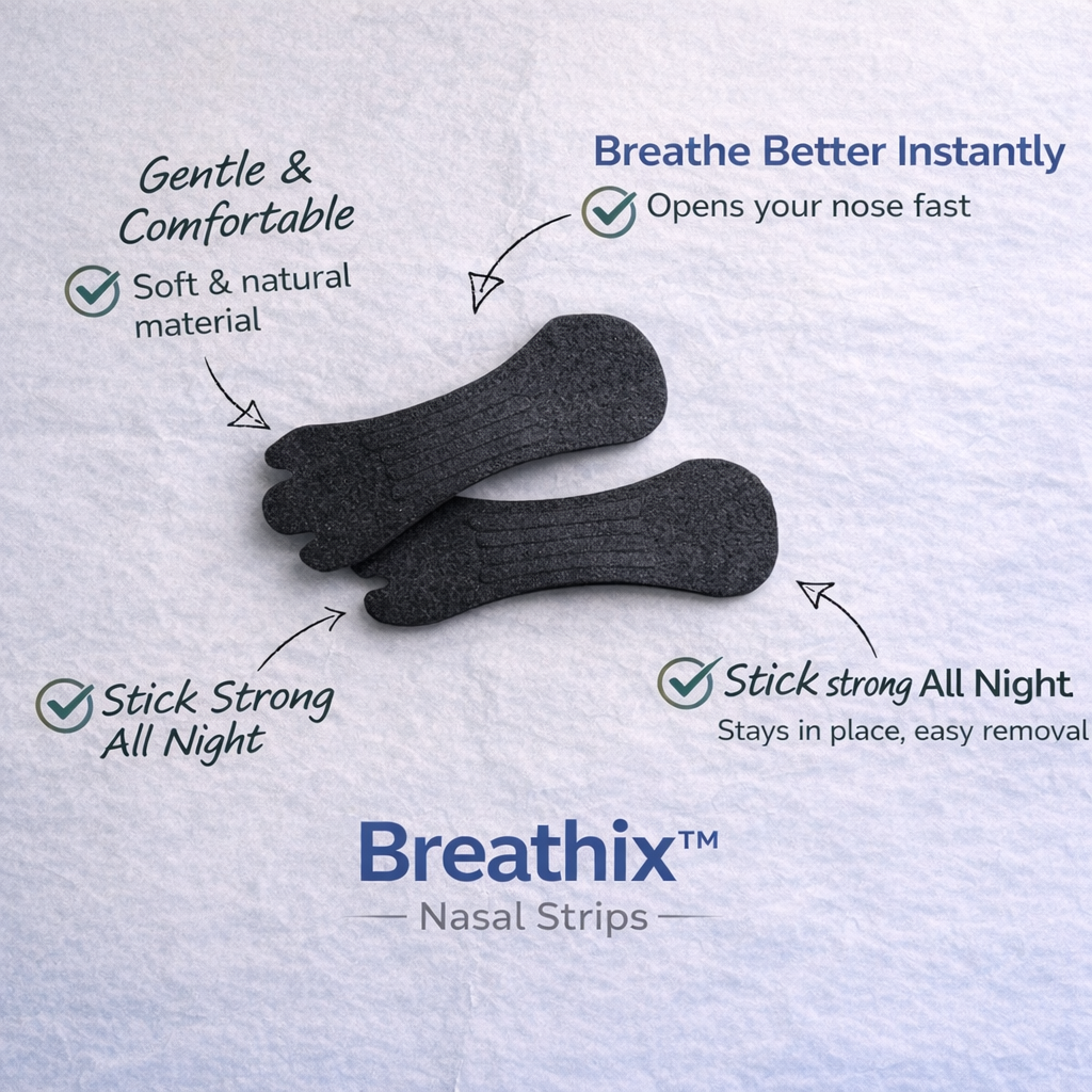Breathix™ Nasal Strips – Black (30 Pack)